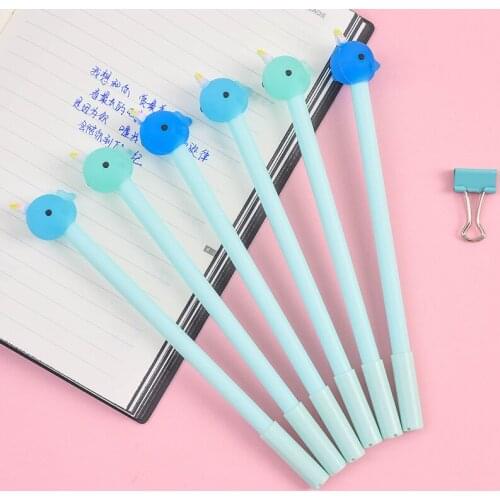 36 pcs/lot Cartoon whale Gel Pen Cute 0.5 mm Signature Pen Promotional Gift Stationery School Supplies