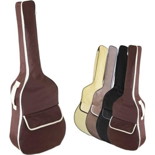 41 Inch Guitar Gig Bag Carry Case Backpack Water-Resistant Interior Thicken Pad 2 Pockets