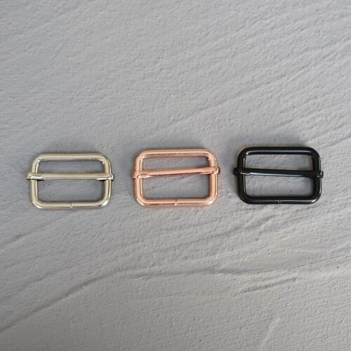50 Pcs 30mm Metal Slider Adjustment Buckle Adjustable Buckle For Making Handbag Backpack Luggage Dog Collar Webbing Plated 30-LX