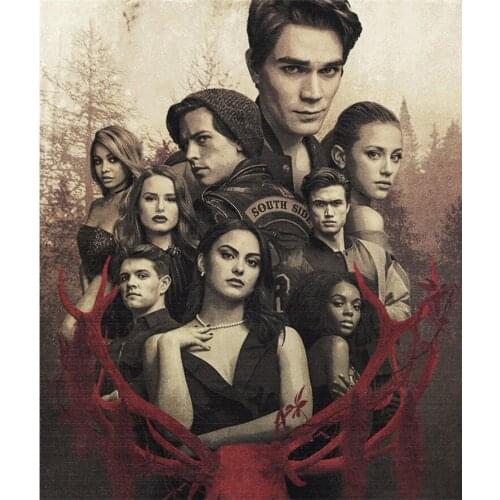 5D Diamond Painting Character Riverdale Full Square Round Drill Diamond Embroidery Movie Portrait Cross Stitch Mosaic Decor Gift