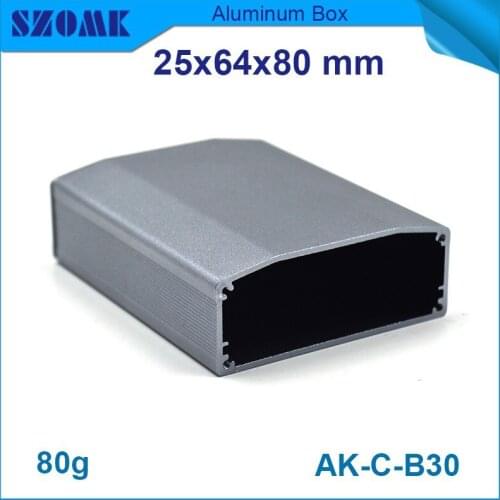 Aluminum diy project box 10 pcs/lot high quality walling type housing in dark grey color difference design and style
