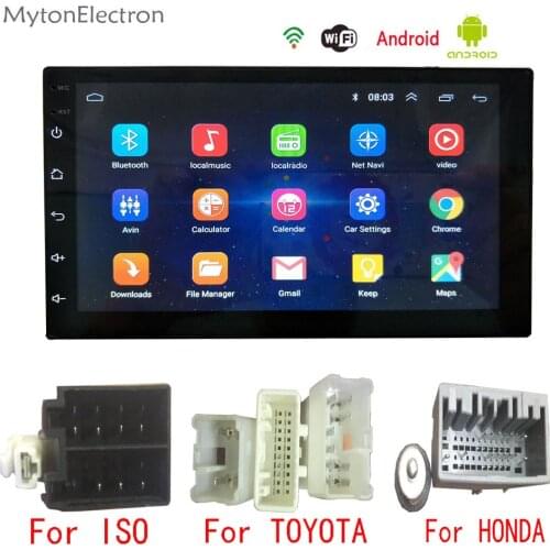 Android Car Radio Multimedia Audio Stereo FM Two Din GPS Navigator Bluetooth For Volkswagen Honda Nissan Hyundai Kia Toyata CR-V