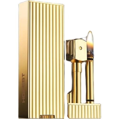 Video show HONEST brass gasoline lighter Million matches Vintage windproof Pull out ignition oil cigarette lighter Collection