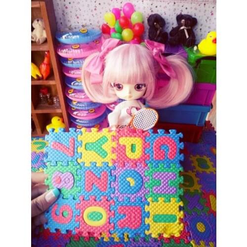 Free shipping Fashion 1/6 Miniature carpet 12pcs/set for Blyth Azone Momoko licca bjd doll Accessories toys girl play house