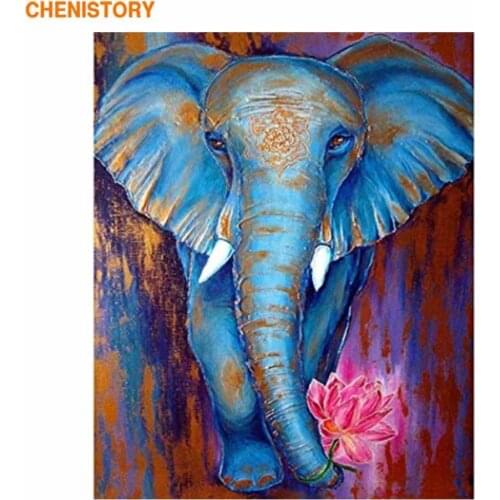 CHENISTORY 60x75cm Frameless Painting By Numbers Kits Adults Kids Diy Gift Oil Paint For Modern Home Wall Decor Artcraft Photo