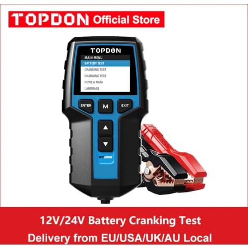 Topdon Car Battery Tester BT200 Cranking Test