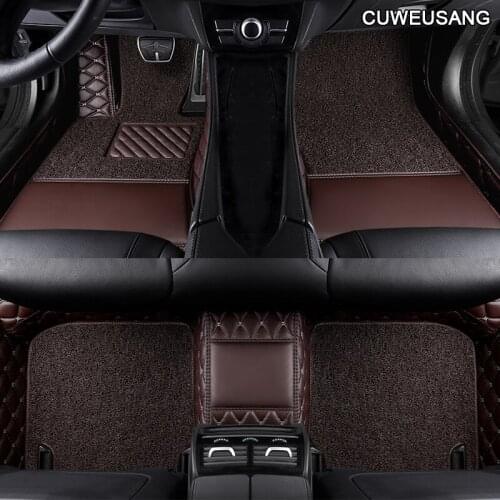 CUWEUSANG Custom Car floor Foot mat For volvo xc90 s60 v40 s40 xc60 c30 s80 v50 xc70 waterproof auto accessories car-styling