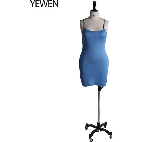 Elegant Women Elastic Mini Short Spaghetti Strap Dresses Sling Dress Slim Fit Matching All Robes Custom Color YEWEN