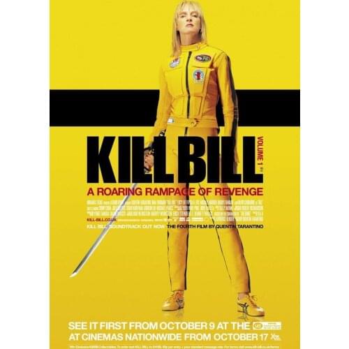 Kill Bill FILM MOVIE METAL TIN SIGN POSTER WALL PLAQUE