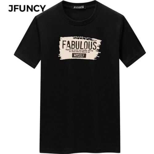JFUNCY Short Sleeve T-shirts For Men