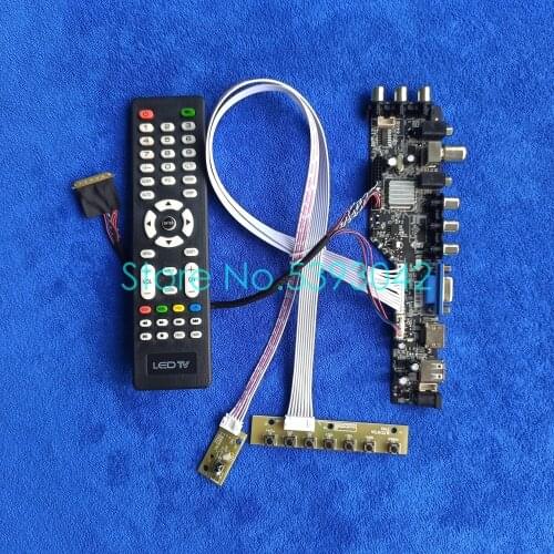 40 Pin screen control card kit Fit LTN140AT16/LTN140AT20/LTN140AT21/LTN140AT22 digital signal USB+VGA+AV DVB LVDS 1366*768