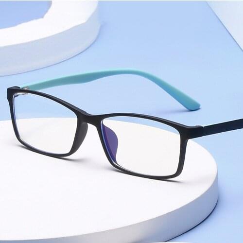 Square Glasses Frame Men Retro Eyeglasses Frames Men/Women Vintage for Men Anti Blue Light Transparent Eyewear Okulary