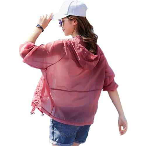 Summer Womens Outerwear Sun Protection Clothing Fashion Large Size Tops Coat Female Sun-Proof Clothing Casual Jacket Feminino