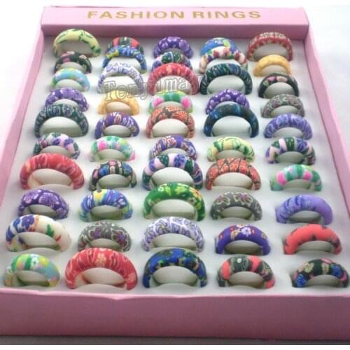 Fashion 8mm Width Kids Ring Free Shipping, Mixed Color, Mixed Size Wholesale 50pcs