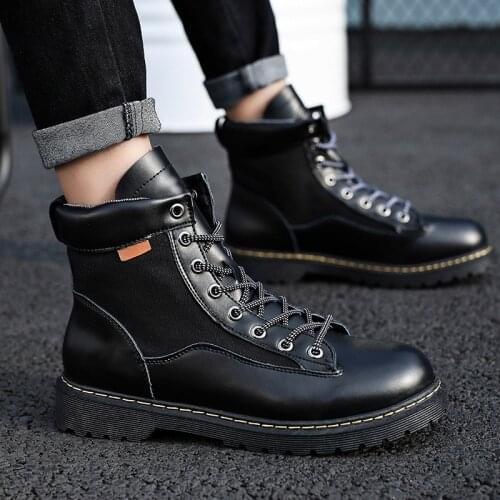 Men Boots Spring Summer Outdoor Comfy Classic High-top Mens Shoes All-match Durable Outsole Men Casual Boots 39-44 Size