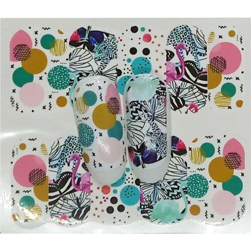Slider Flowers Full Wrap Sticker Water Transfer Nail Art Beauty Decal Slider Nail Stickers A04