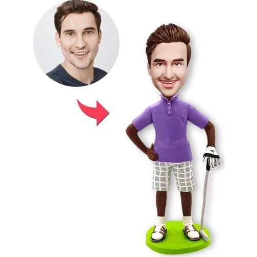 Bobble head Polymer Clay Doll Creativity Handmade artwork for family parents friend Sculpture statue Memorial gift personalise