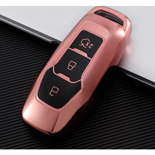 Durable TPU Car Remote Key Case Cover Holder For Ford Focus 3 4 ST Mondeo 5 MK5 Mustang F-150 Explorer Edge Fiesta Kuga MK3 4