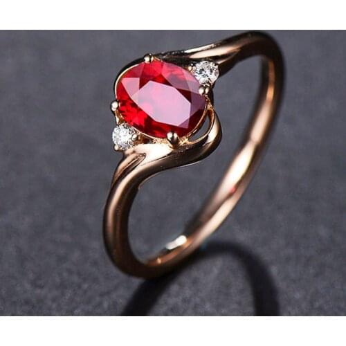 Simple Ladies Silver Color Green Red Crystal Zircon Rhinestone Female Opening Ring for Women Party Wedding Jewelry