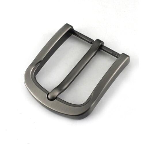 Metal 4cm Belt Buckle Mens Casual End Bar Heel bar Single Pin Belt Half Buckle Leather Craft Jeans Webbing fit for 38mm belt