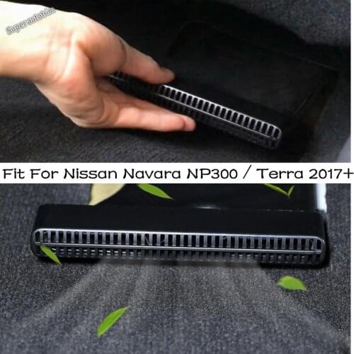 Car Styling Air Conditioning Decoration Outlet Vent Trim Grille Strip Cover Fit For Nissan Navara NP300 / Terra 2017 - 2021