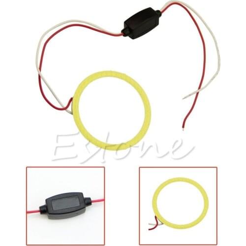 1pcs New Headlight COB 80mm LED Car Angel Eye Halo Ring Bulbs Decoration Light Rings White -Y103