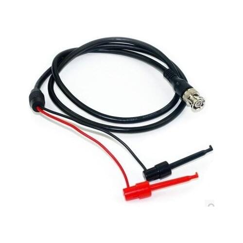 1pcs BNC Male Plug Q9 to Dual Hook Clip Test Probe Cable Leads 100cm