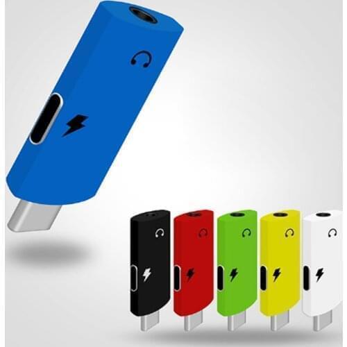 10pcs 2 In 1 Earphone Jack Adapter USB Type-C To 3.5mm Audio Aux Cable Charge Converter For Huawei/Samsung