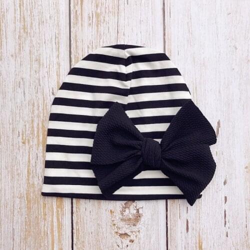 2019 Baby hat Girls Corn Bow Elastic Scarf Turban Head Wrap Cap hats for kids Toddlers photography accessories Soft hat