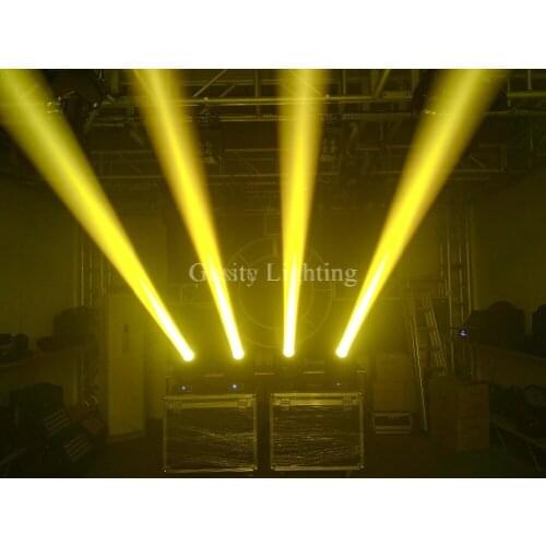 4XLOT 132W 2R Beam Moving Head Light Professional Stage Light 2R Sharpy Beam MSD R2 132W White Color DMX 14 Channels 110V-240V
