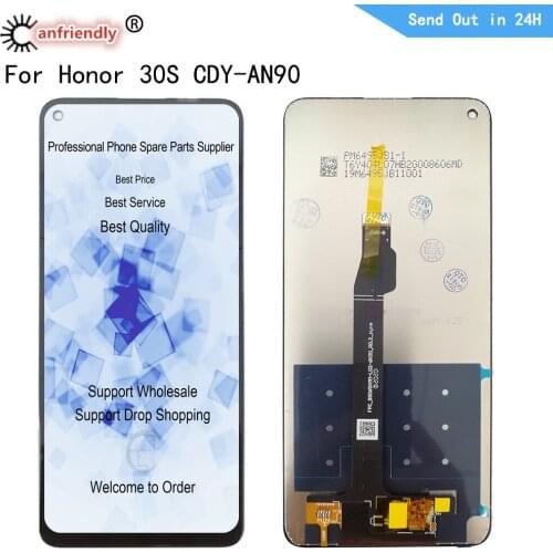 6.5" IPS For Honor 30S 2020 CDY-AN90 LCD Display+Touch Panel Screen Digitizer With Frame Assembly For Honor 30S 2020