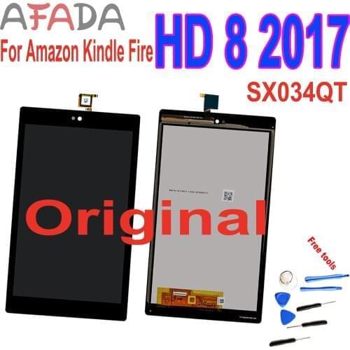 8" Original LCD Display For Kindle HD8 2017 HD 8 2017 7th Gen SX034QT Touch Screen Digitizer Assembly Replacements