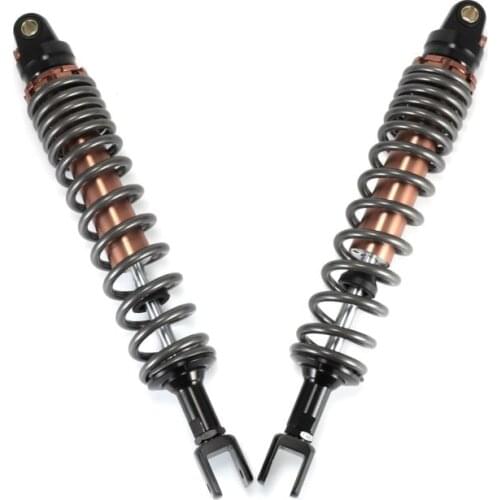 New 1 Pair 375MM 380MM Type U 8MM Motorcycle Shock Absorber for Honda Yamaha Suzuki Kawasaki Dirt Bikes Gokart ATV