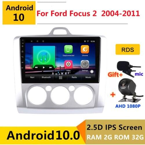 Android 10 Car DVD Multimedia Player GPS For Ford Focus 2 Mk 2 2004 2006 2008 2010 2011 audio auto radio stereo navigation