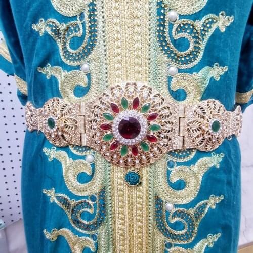 Women wedding sunflower belt unique style adjustable length belt