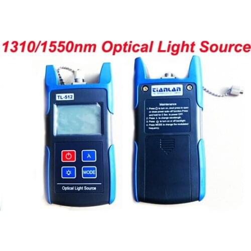 Free shipping and dropshipping TL512 Fiber Optical Light Source Portable 1310/1550nm