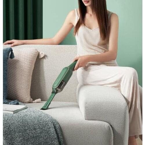 Household small handheld large suction powerful car - mounted wireless charging vacuum cleaner J06