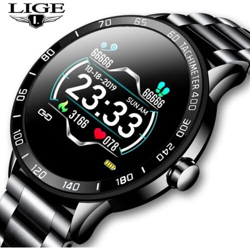 LIGE Fashion Mens Watches Top Brand Luxury WristWatch Quartz Clock Blue Watch Men Waterproof Sport Chronograph Relogio Masculino
