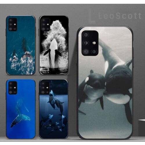 Killer Whale Orca Phone Case For Samsung A40 A31 A50 A51 A71 A20E A20S S8 S9 S10 S20 Plus note 20 ultra