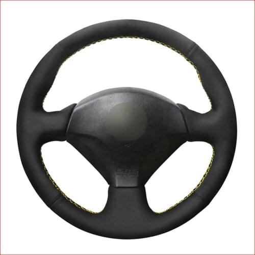 Black Suede Steering Wheel Cover for Honda S2000 2000-2008 Civic Si 2002-2004 Acura RSX Type-S 2005