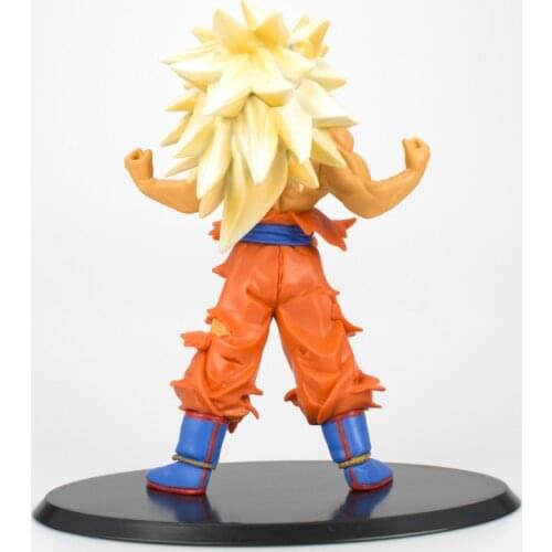 1Pcs Dragon Ball Son Goku Super Saiyan Model Toy Action Figure Classic Anime Color Box Ornaments Gift Toy Collection Novelty Toy