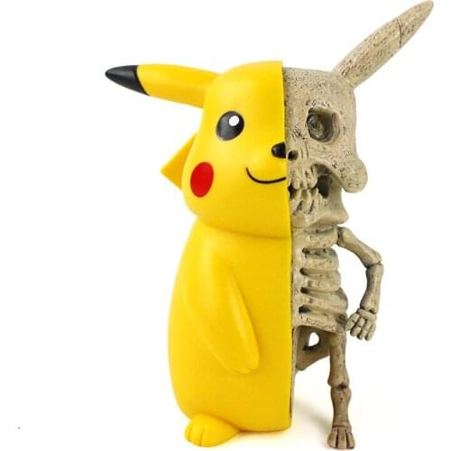 11cm Pokemon Figure Cartoon Funny Skeleton Skull PVC Action Figure Collectible Model Toy Doll