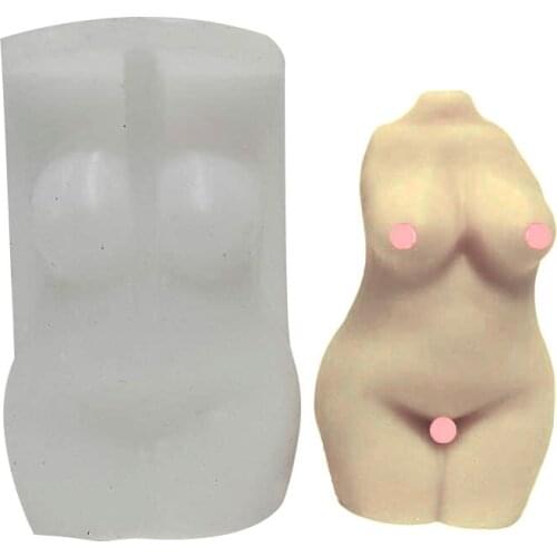 Candle Mold Silicone Wax Mould 3D Body Male and Female Design Art Fragrance Candle Making Soap Chocolate Cake Decorating