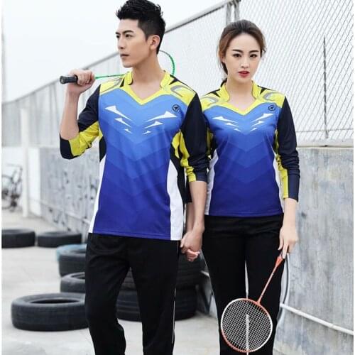 New long-sleeved badminton t-shirt clothes men and women,sports pants running shirt,Table tennis T-shirt,tennis shirts 130