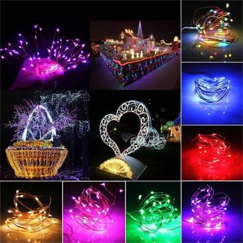 100LED Solar String Fairy Lights 12m Waterproof Outdoor Garland Solar Power Lamp Christmas For Garden Decoration