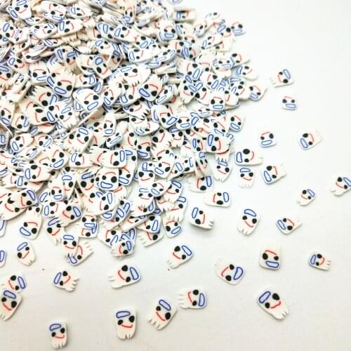 20g/lot White Man Polymer Clay for DIY Crafts 5mm Plastic Klei Mud Particles Clays