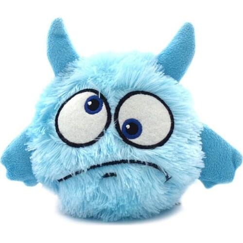 Electric Shock Toy Ball Dog Cat Toy Automatic Pet Resistant Bounce Plush Ball Activation Automatic Ball Chew Plush Animal PPT621