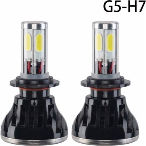 KIT Phare LED Xenon6000K Blanc Ampoule H7 6000k MOTO 2 Veilleuses Led offertes 48H