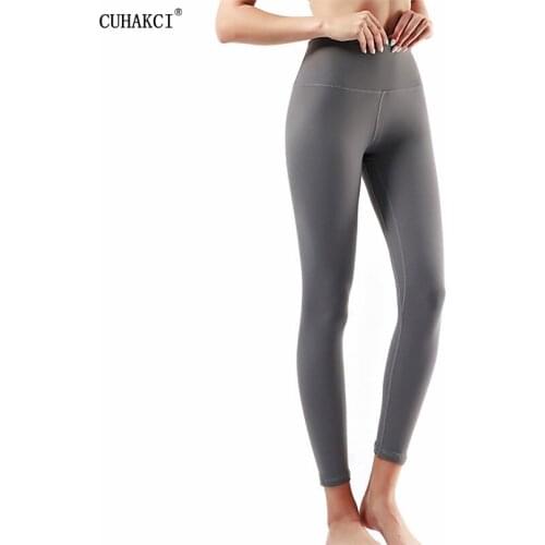 CUHAKCI High Waist Seamless Leggings For Women Solid Push Up Leggins Athletic Pants Sexy Sportswear Outdoor Gym Fitness Leggins