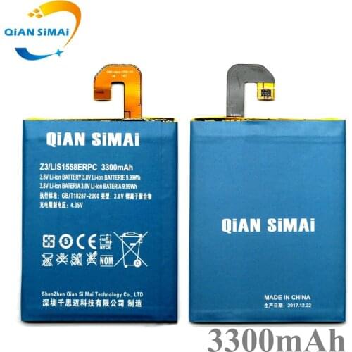 QiAN SiMAi LIS1558ERPC 3300mAh Li-ion Battery For Sony Xperia Z3 L55T L55U D6653 D6603 D6633 D5803 D5833 D6616 D6708 Phone